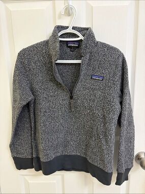 Patagonia Gray Heather Quarter-Zip Fleece Pullover